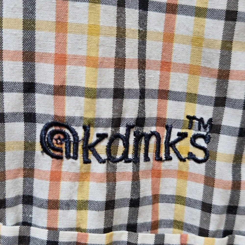 Akademiks Shirt Mens XL Multicolor‎ Plaid Short Sleeve Button Up Cotton Casual